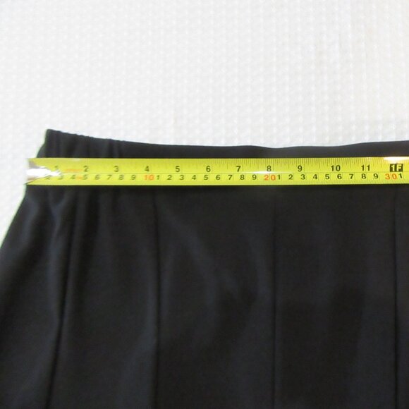 Ladies Size 12 Elastic waist skirt Black Tan Jay - Picture 2 of 8